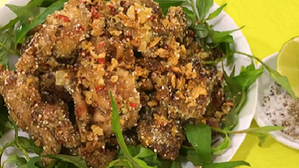 ếch rang muối