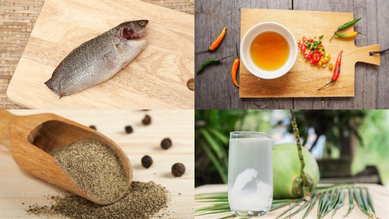 Nguyên liệu làm cá rô kho tiêu