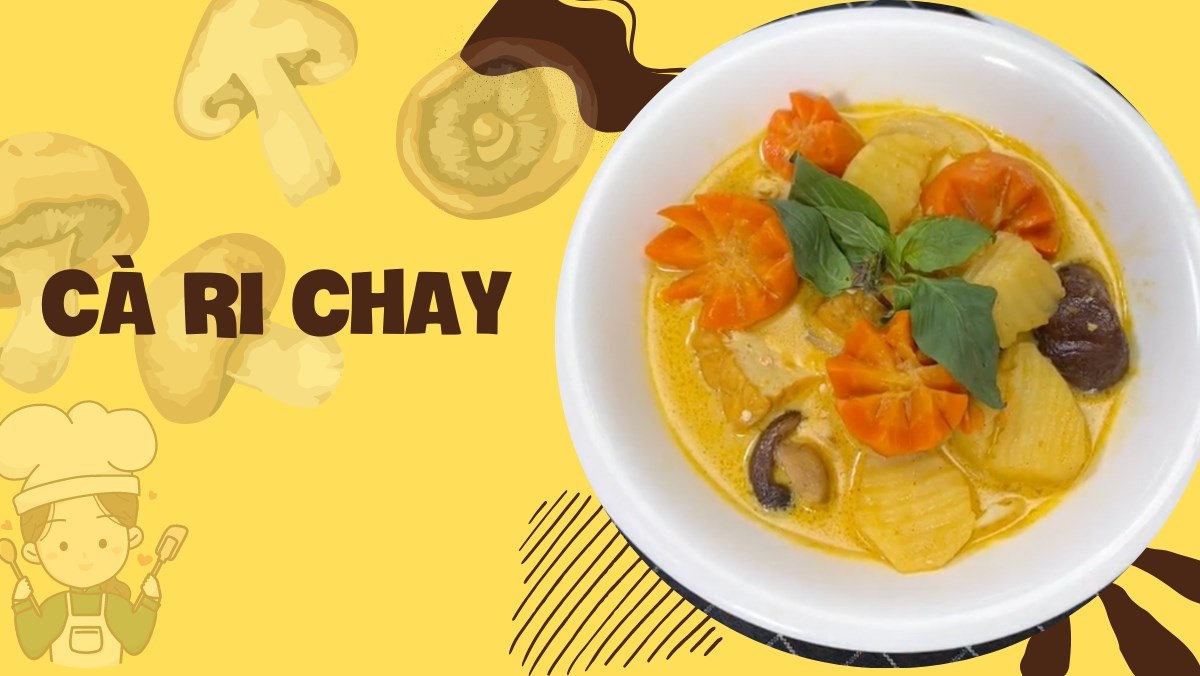 Cà ri chay (Công thức từ kênh tiktok Bếp chay XANH)