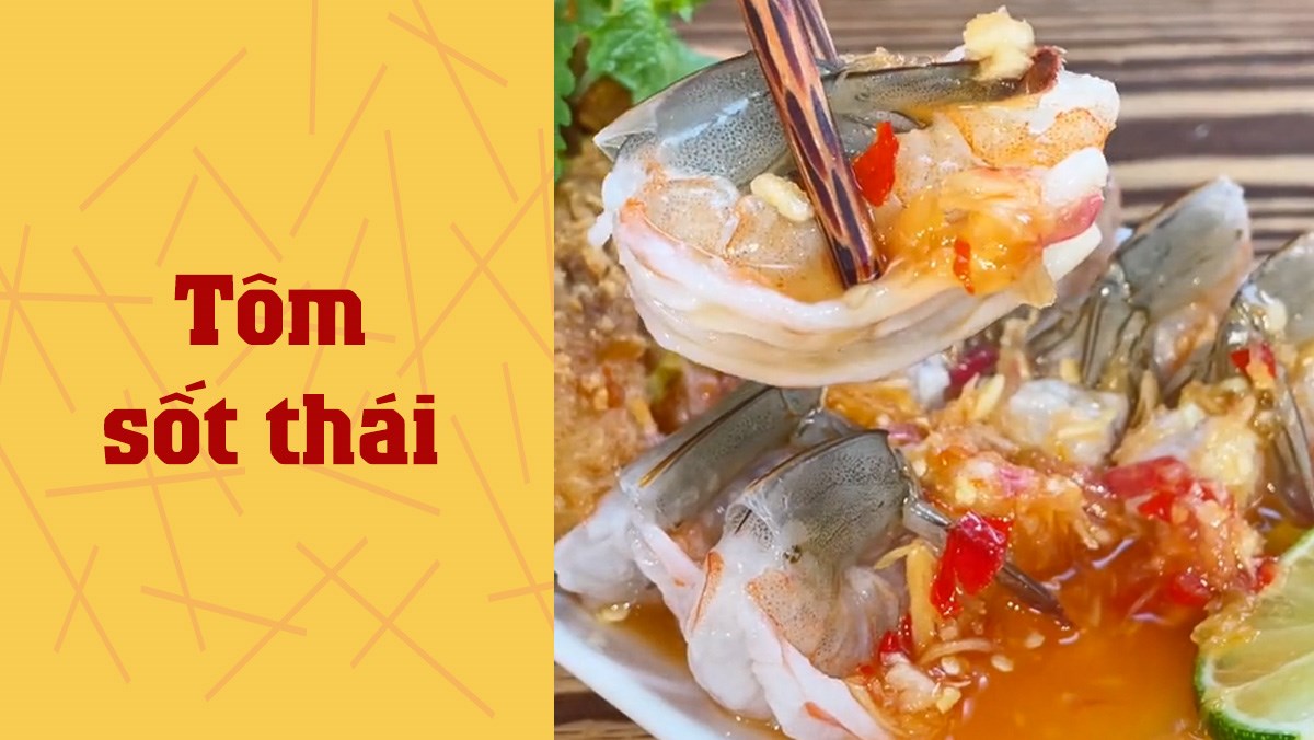 Tôm sốt thái (Công thức được chia sẻ từ TikTok Vào bếp cùng KitchenAZ)