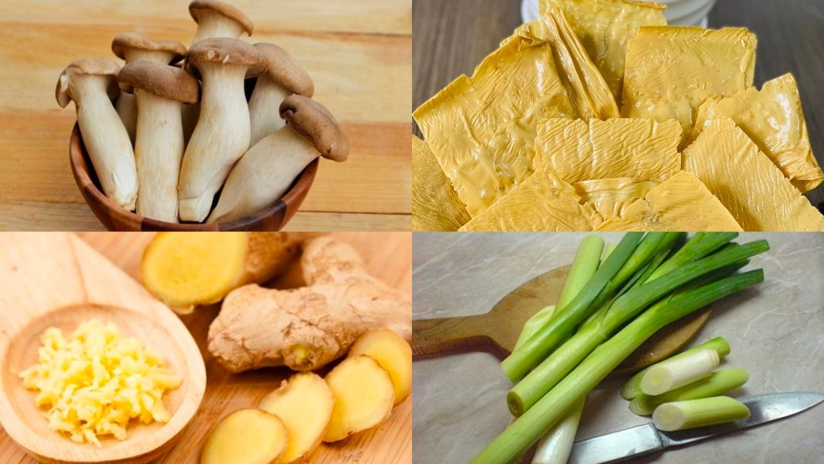 Nguyên liệu làm tàu hũ ky kho chay