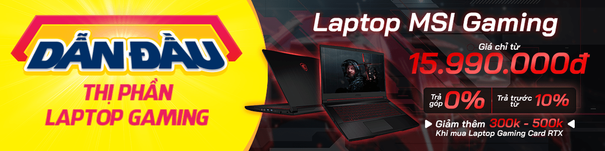 Laptop Msi Gaming Giá Rẻ, Chính Hãng, Trả Góp 0%  - 05/2024