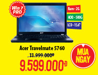 Laptop Acer Travelmate 5760 (2352G50WP)