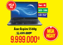 Laptop Acer Aspire 5560G (83524G50Mn)