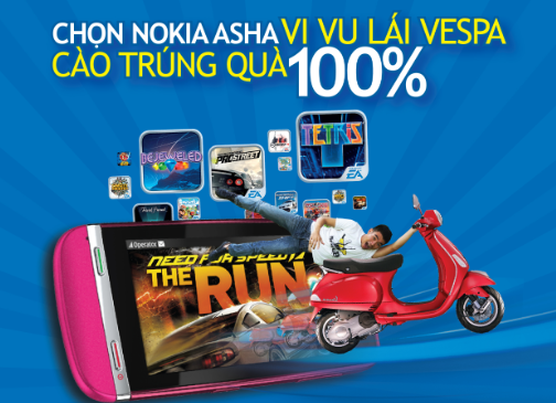 Mua Nokia trúng Vespa