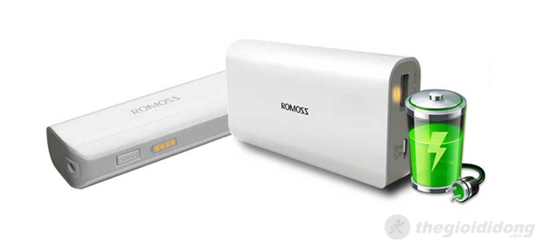 Pin dự phòng Romoss 2600 mAh và 5200 mAh Pin dự phòng Romoss 2600 mAh và 5200 mAh