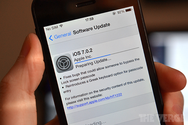 Bản cập nhật iOS 7.0.2