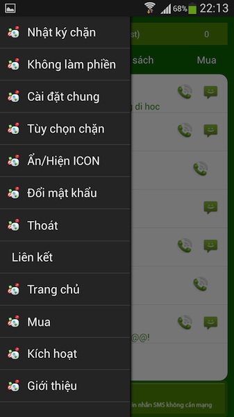 Ứng dụng chắn cá đòi và tin cẩn nhắn nhe thuần Việt cho Android.