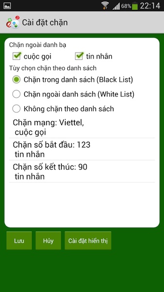 Ứng dụng chắn cá đòi và tin cẩn nhắn nhe thuần Việt cho Android.