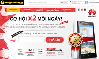 Huawei chơi trội trước giờ G - G700 miễn phí mỗi ngày