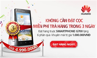 Đại gia smartphone tặng quà 1 triệu đồng kèm đơn hàng đặt sớm