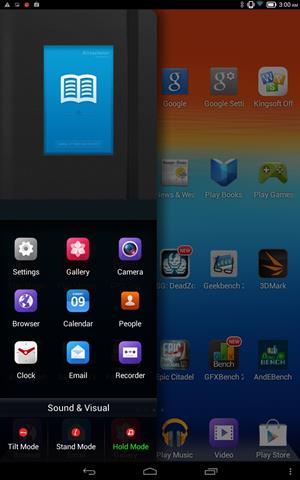 Tính năng Smart Side Bar trên Yoga Tablet 10