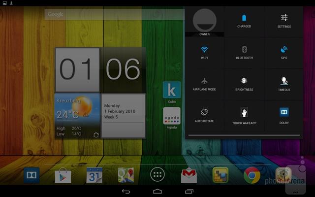 ... và cả thanh thông báo Notification cũng thế