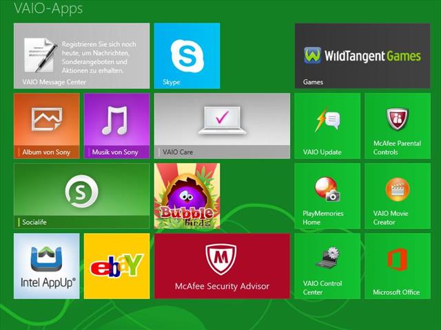 Cuối cùng Sony Vaio Fit SV-F1521V6EB khởi chạy mặc định cùng nền tảng Windows 8 (64-bit) khi được bán ra, nhưng bạn cũng có thể cài đặt lại Windows 7 nếu muốn
