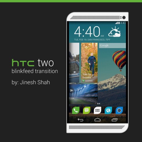 Bản dựng HTC Two hình chiếc lá cực độc