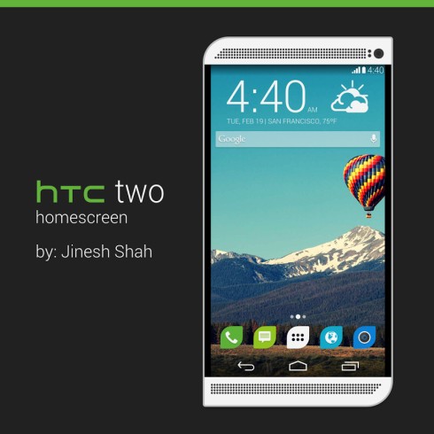 Bản dựng HTC Two hình chiếc lá cực độc