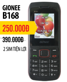 Gionee B168 - Giảm ngay 140,000đ