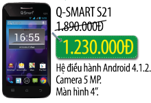 Điện thoại đã dùng Q-Smart S21 mới đến 90% - Giảm ngay 660,000đ Điện thoại đã dùng Q-Smart S21 mới đến 90% - Giảm ngay 660,000đ