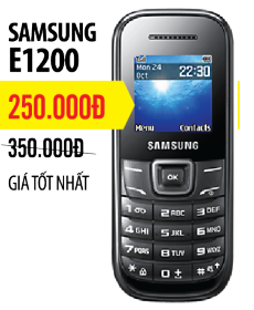 Samsung E1200 - Giảm ngay 100,000đ Samsung E1200 - Giảm ngay 100,000đ