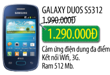 Điện thoại đã dùng Galaxy Duos mới đến 90% - Giảm ngay 700,000đ Điện thoại đã dùng Galaxy Duos mới đến 90% - Giảm ngay 700,000đ