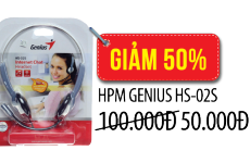 Tai nghe HPM Genius HS 02S mới đến 90% - Giảm 50% Tai nghe HPM Genius HS 02S mới đến 90% - Giảm 50%