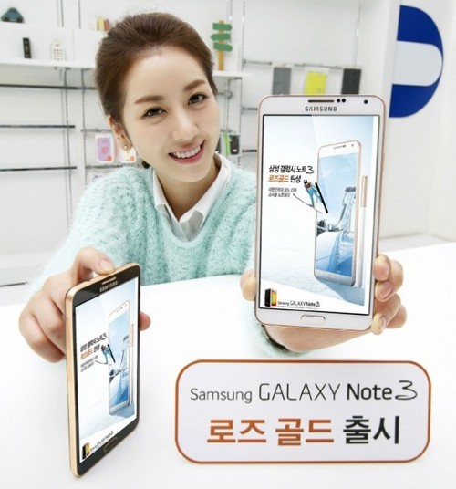 Galaxy Note 3 trên tay PG Hàn cực dễ thương