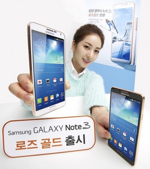 Galaxy Note 3 trên tay PG Hàn cực dễ thương
