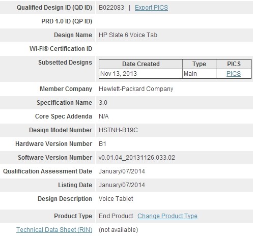 HP Slate 6