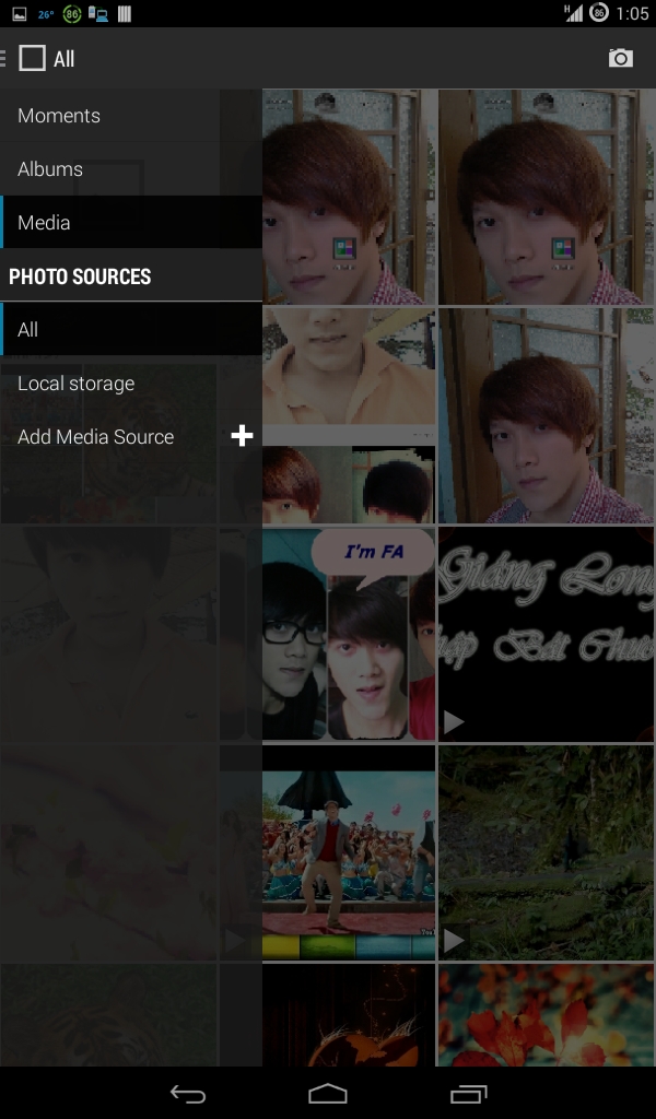 Các tùy chọn chế độ xem ảnh và tính năng chia sẻ ảnh