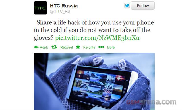 Câu hỏi của HTC Nga trên Twitter