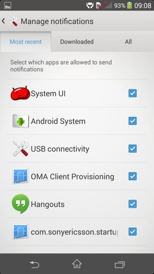 Thiết lập thanh thông báo Notifications