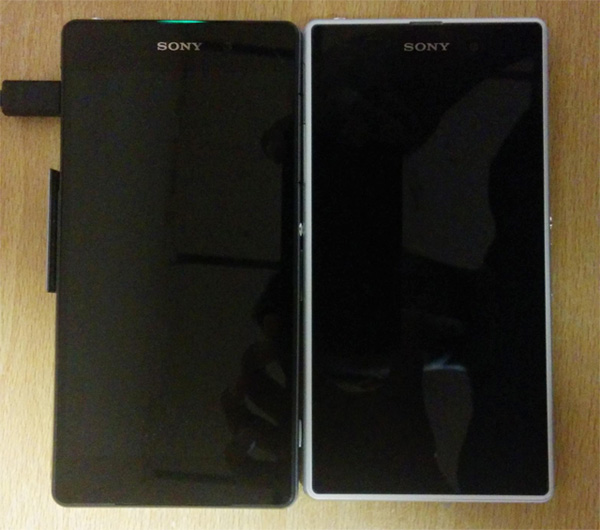 Xperia Z2 (trái) trông thon gọn hơn “đàn anh” Z1