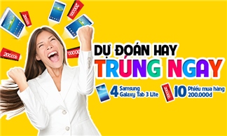 Thông báo trúng thưởng Dự Đoán Giá Samsung Galaxy Tab 3 Lite
