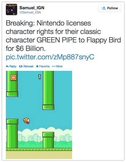 Chủ nhân Flappy Bird phải đối mặt với nguy cơ bị kiện vi phạm bản quyền