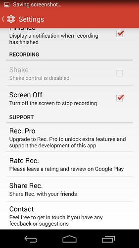 Quay phim màn hình Android cực dễ với REC