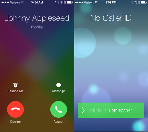 Đổi giao diện nhận cuộc gọi