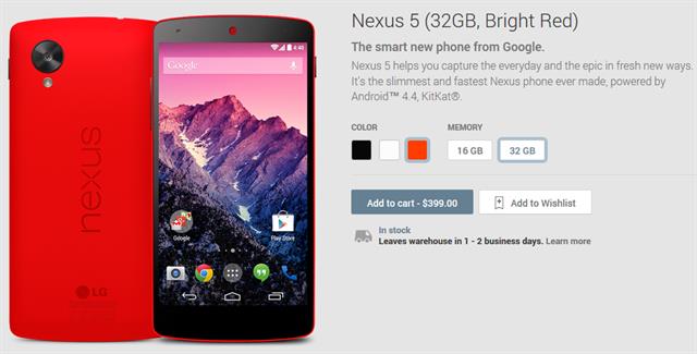 iPhone 5C va Nexus 5 đỏ