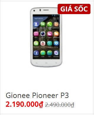 Gionee Pioneer P3
