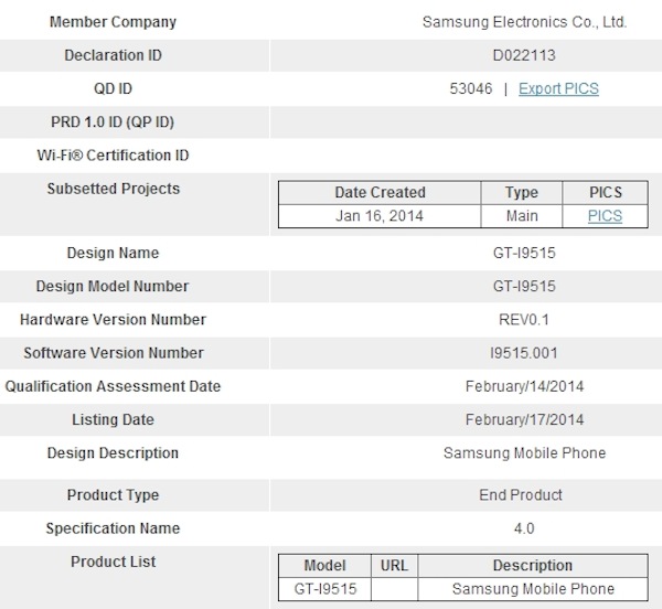 Galaxy S4 “giá rẻ” bị Bluetooth SIG ghi nhận