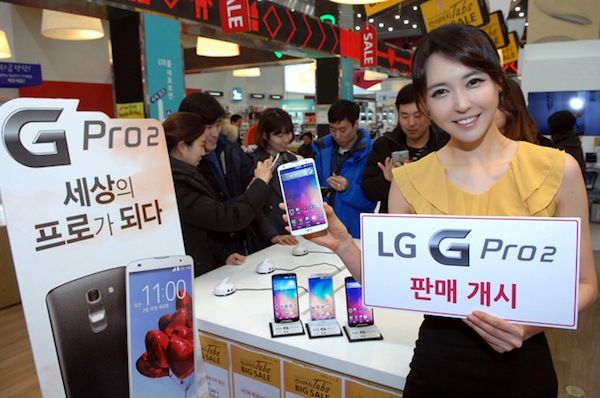 LG G Pro 2 đã bán tại Hàn Quốc