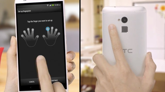 Băn khoăn cảm biến vân tay của Galaxy S5 htc one max