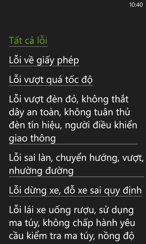 Phạt giao thông Phạt giao thông