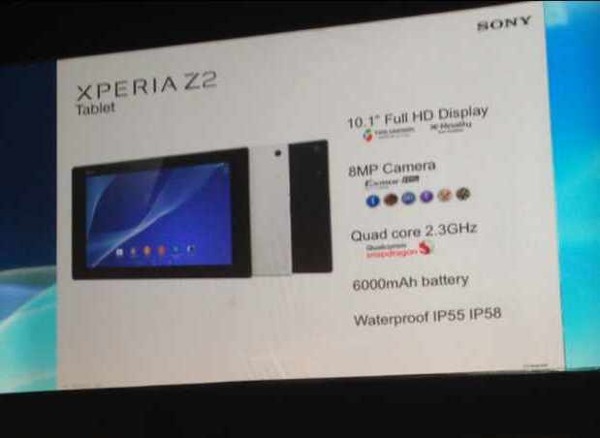 Xperia Z2 Tablet