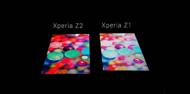 Màn hình trên Xperia Z2 nét hơn hẳn Xperia Z1
