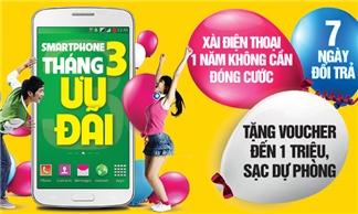 Mua điện thoại tháng 3 - Nhận ngay 3 ưu đãi và nhiều khuyến mãi hấp dẫn khác
