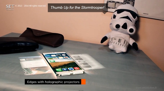 Ấn tượng với iPhone hiển thị màn hình 3 chiều như trong phim