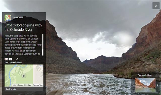 Little Colorado joins with the Colorado River