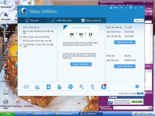 Giao diện chính trên GU Pro