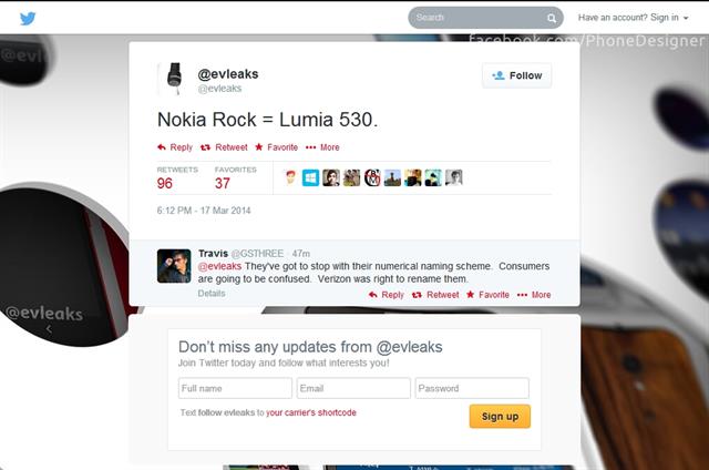Lumia 530 có tên mã Nokia Rock
