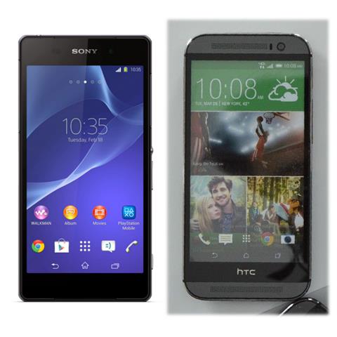 Xperia Z2 và HTC One 2